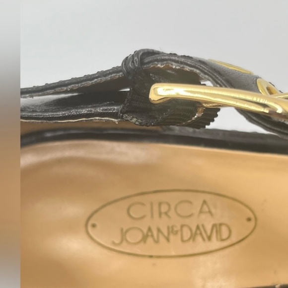 Circa Joan & David Women”s DIMORASHA Black Leather T- Strap Heels Size 7.5 - Picture 7 of 12